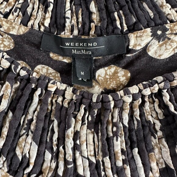 MaxMara Floral Dress with Detailed Knot-work Neckline - Picture 2 of 4